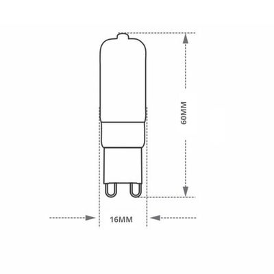 Lâmpada Led Pix G9 3w Leitosa 6500k Luz Fria 110v