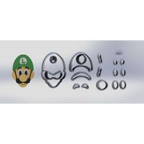 Cortador Super Mario - Luigi - Modular Tamanho 6 Cm