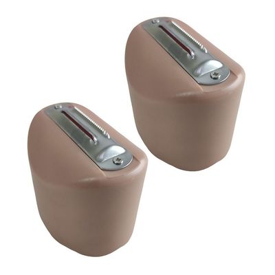 Descascador Manual Fatiador Kit 2 Uni Lamina Inox