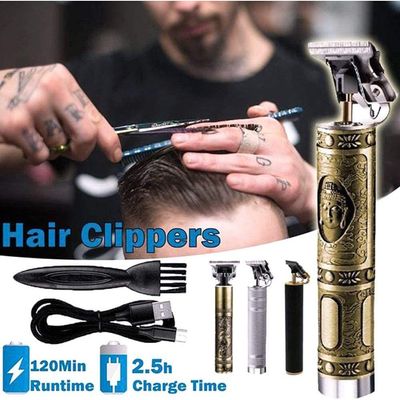 Barbeador Elétrico E Maquina De Cortar Cabelo Profissional Aparador De Cabelo Sem Fio Buda -dr