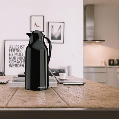 Garrafa Térmica De Mesa Siena Preta 1l Café Chimarrão Chá