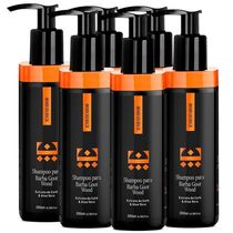 Kit 06 Shampoo Para Barba Goot Wood Embaixador 200Ml