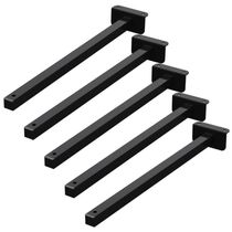 05 Suportes Refletor Fachada Banner Braço 30cm 05 Cj - Preto