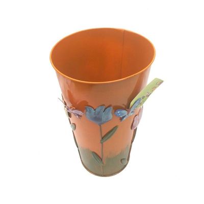 Vaso Jardim Borboleta Flor De Ferro Laranja (Sybo-G7)