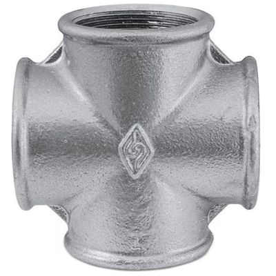 Cruzeta Galvanizada Rosca Bsp Berton Tamanho 2"