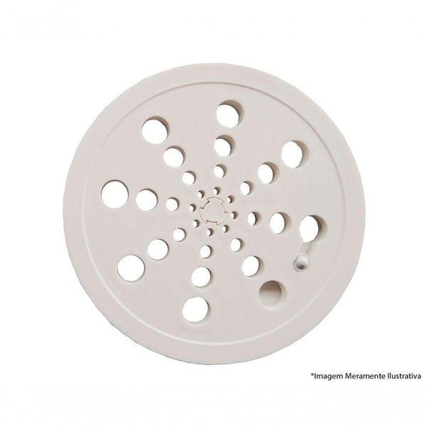 Grelha Redonda Plast Abre/Fecha 100Mm