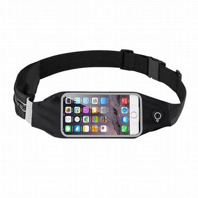 Pochete Corrida Fitness Cintura Porta Celular E Objetos Preto