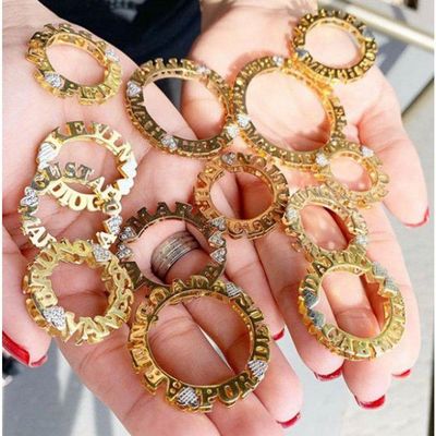 Gargantilha Mandala Personalizada Corações Lisos Ou Em Rhodium Banhada
