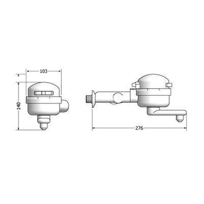 Torneira Elétrica Lorenzetti Clean 3t De Parede Branca 127v