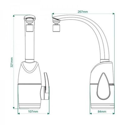 Torneira Elétrica Para Cozinha Prima Touch Zagonel - Preto Voltagem:220v 220v