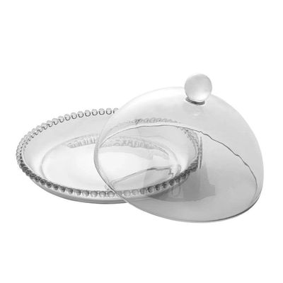 Queijeira De Cristal Pearl Wolff 20x12cm