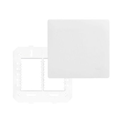 Placa Cega Com Suporte Fame Habitat 4x4 Branco
