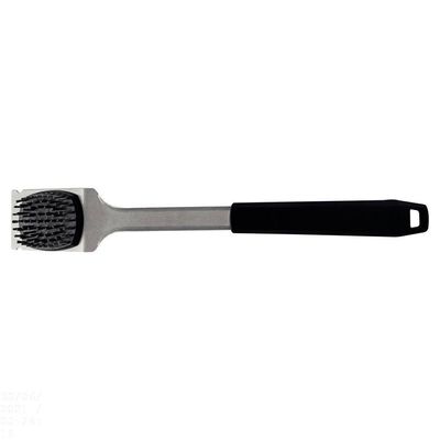 Escova Para Grelhas Churrasco Black Em Aço Inox E Cabo De Polipropileno Preto Com Raspado