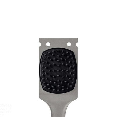 Escova Para Grelhas Churrasco Black Em Aço Inox E Cabo De Polipropileno Preto Com Raspado