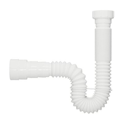 Sifão Flexível Blukit Tubo Extensivo 70cm Universal Branco