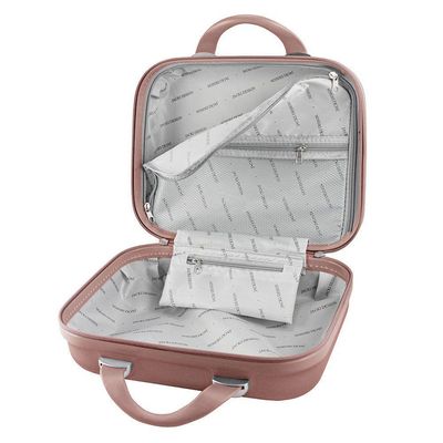 Kit Mala De Bordo E Frasqueira Elite Rosa
