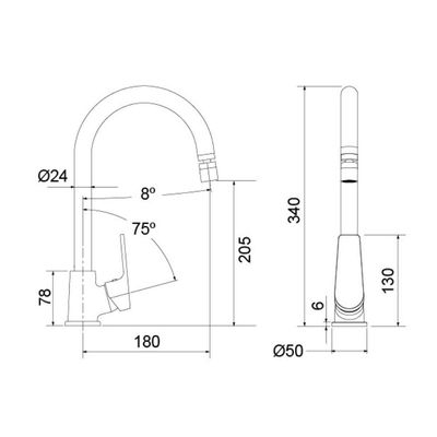Misturador Monocomando Cozinha Lorenmix 2257c72 - Lorenzetti