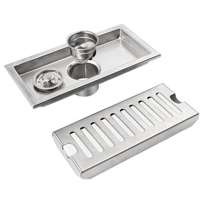 Ralo Linear Inox 40cm Banheiro Area Externa Anti Odor Anti Inseto