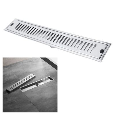 Ralo Linear Inox 40cm Banheiro Area Externa Anti Odor Anti Inseto