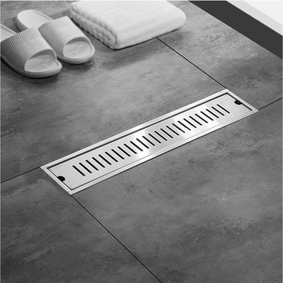 Ralo Linear Inox 40cm Banheiro Area Externa Anti Odor Anti Inseto