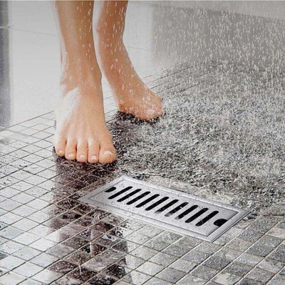 Ralo Linear Inox 40cm Banheiro Area Externa Anti Odor Anti Inseto