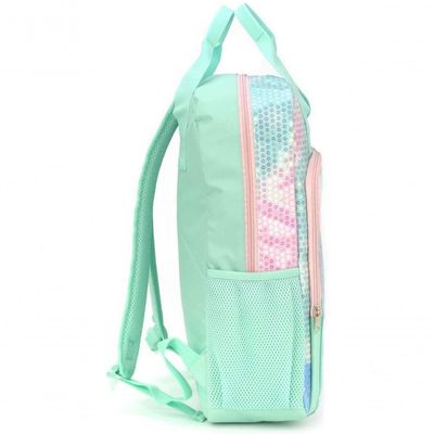 Mochila Costas Feminina Juvenil Escolar Luxcel Up4you Verde