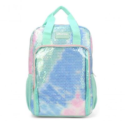 Mochila Costas Feminina Juvenil Escolar Luxcel Up4you Verde