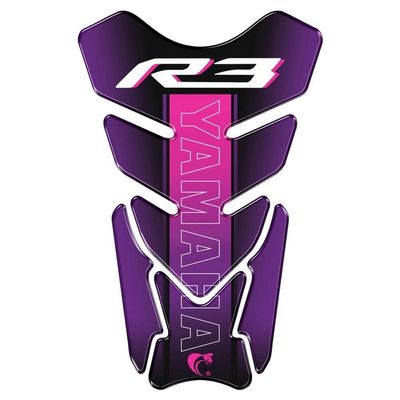 Protetor De Tanque Adesivo Moto Yamaha R3 Cor Roxo