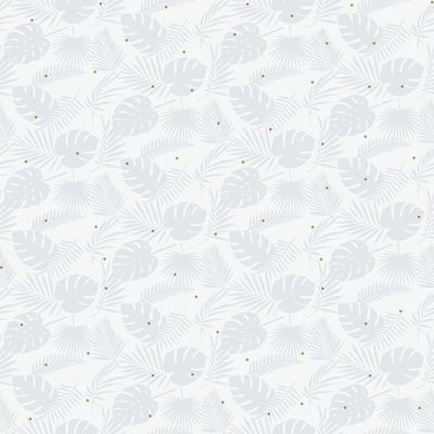 Papel De Parede Fofura Baby Folhagem Azul Claro Ff4030