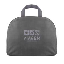 Mochila Dobrável Para Viagem Estampa Lisa Jacki Design Cinza