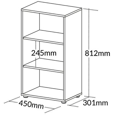 Estante Compacta Clean 80cm Branco