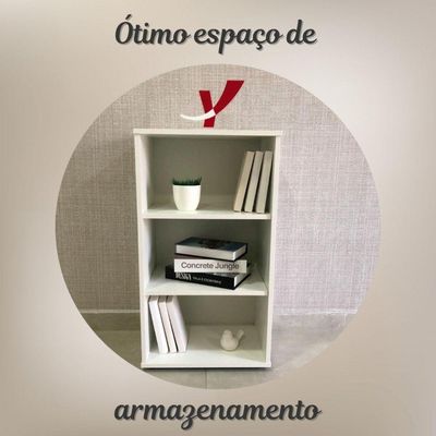 Estante Compacta Clean 80cm Branco
