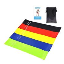 Kit 5 Super Mini Bands Fita Exercicio De Malhar Pilates Alongamento Elasticos