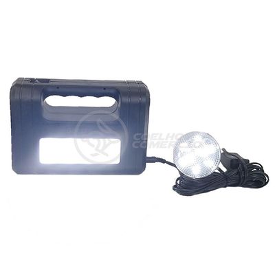 Kit Lanterna Placa Solar Carregador Portatil Emergência