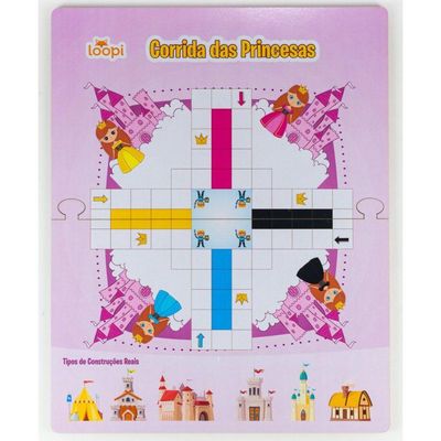 Jogo Corrida Das Princesas - T0034 - Loopi Toys