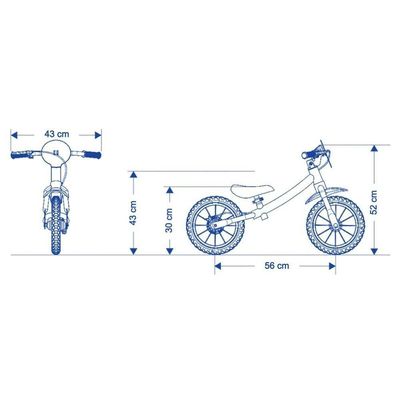 Bicicleta Equilibrio Infantil Sem Pedal Bike Balance Aro 12