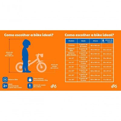 Bicicleta Equilibrio Infantil Sem Pedal Bike Balance Aro 12
