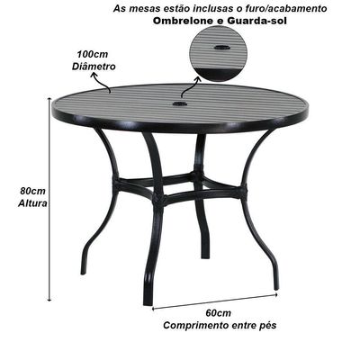 4 Cadeiras Emily Mesa Roma 2 Espreguiçadeiras E Mesa Trama Cappuccino