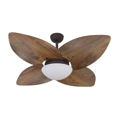 Ventilador De Teto Marrom 4 Pás Rádica 220V 220V