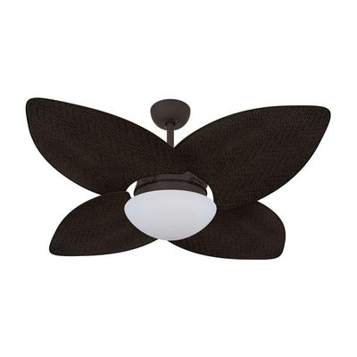Ventilador De Teto Marrom Texturizado 4 Pás 127V 110V
