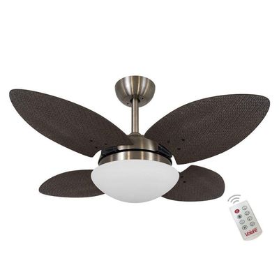 Ventilador Volare Mini P Palmae Tabaco 220V Controle Remoto 220V