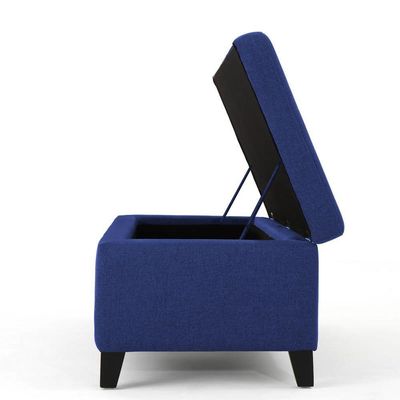 Recamier Bau Julia 1,40m Suede Azul Marinho - Inova Decor