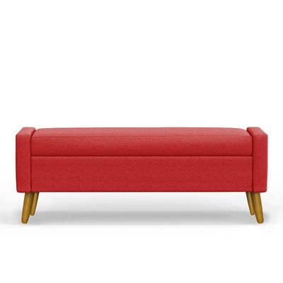 Recamier Bau Paris 1,20m Suede Vermelho - Inova Decor