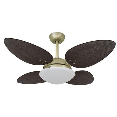 Ventilador De Teto Volare Petalo Palmae Tabaco 220V 220V