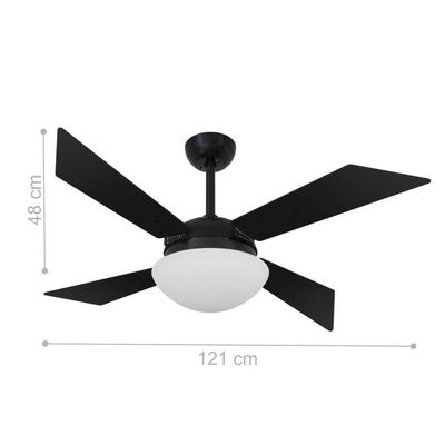 Ventilador De Teto Volare Tech Preto 220V 220V