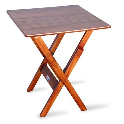 Jogo De Mesa Com 4 Cadeiras Dobravel 60x60 Imbuia Cor: Marrom