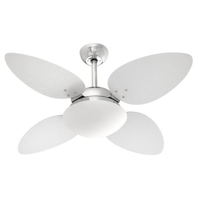 Ventilador De Teto Volare Petalo Palmae Branco 127V 110V