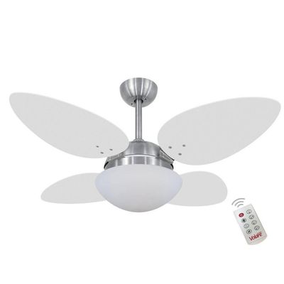 Ventilador Volare Petalo Quad Branco 127V E Controle Remoto 110V