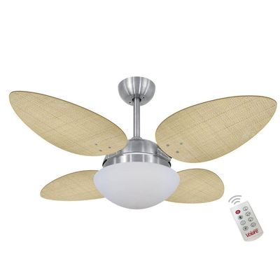 Ventilador Volare P Palmae Natural 127V E Controle Remoto 110V
