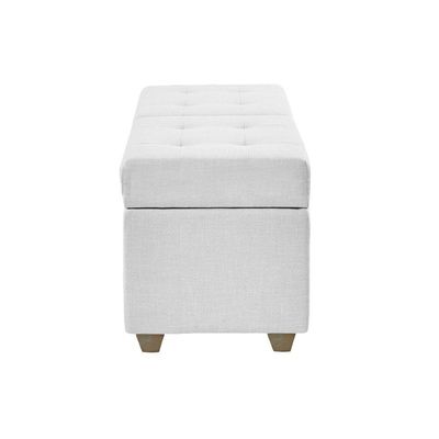 Recamier Bau Madri 1,60m Suede Branco - Inova Decor